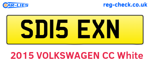 SD15EXN are the vehicle registration plates.