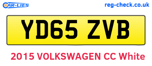YD65ZVB are the vehicle registration plates.