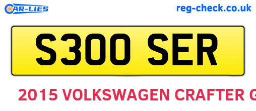 S300SER are the vehicle registration plates.