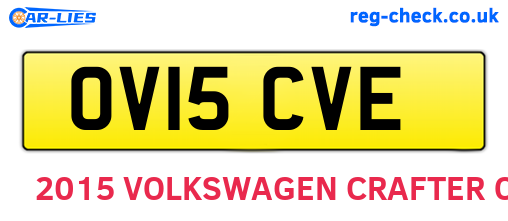 OV15CVE are the vehicle registration plates.
