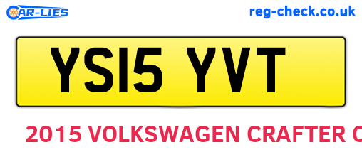 YS15YVT are the vehicle registration plates.