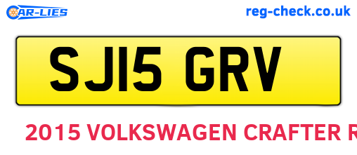 SJ15GRV are the vehicle registration plates.