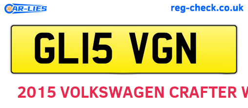 GL15VGN are the vehicle registration plates.