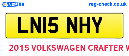 LN15NHY are the vehicle registration plates.
