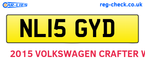 NL15GYD are the vehicle registration plates.