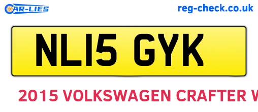 NL15GYK are the vehicle registration plates.