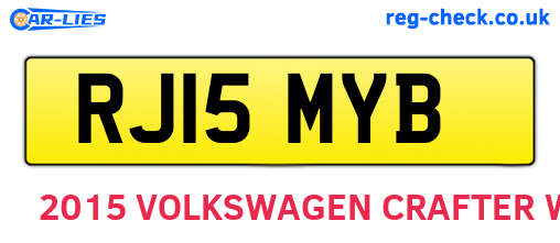 RJ15MYB are the vehicle registration plates.