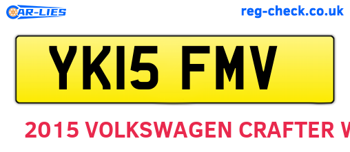 YK15FMV are the vehicle registration plates.