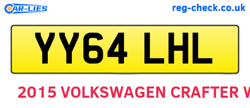 YY64LHL are the vehicle registration plates.