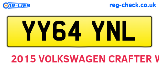 YY64YNL are the vehicle registration plates.