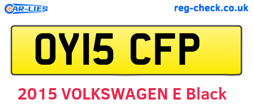OY15CFP are the vehicle registration plates.