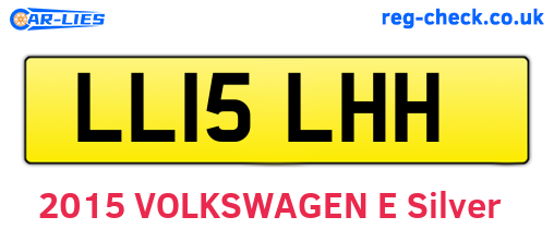 LL15LHH are the vehicle registration plates.