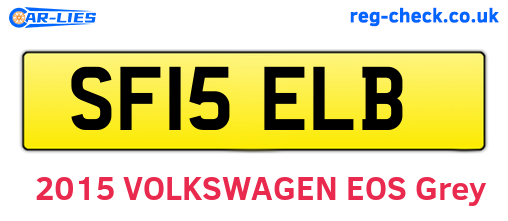 SF15ELB are the vehicle registration plates.