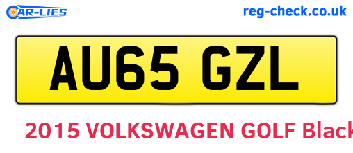 AU65GZL are the vehicle registration plates.