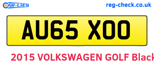 AU65XOO are the vehicle registration plates.