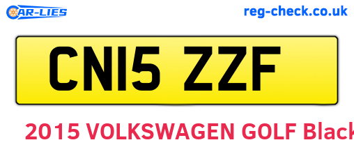 CN15ZZF are the vehicle registration plates.