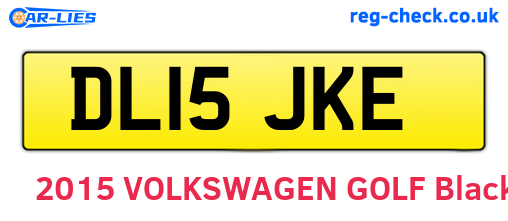 DL15JKE are the vehicle registration plates.