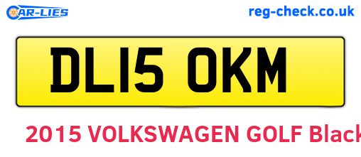 DL15OKM are the vehicle registration plates.
