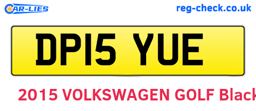 DP15YUE are the vehicle registration plates.