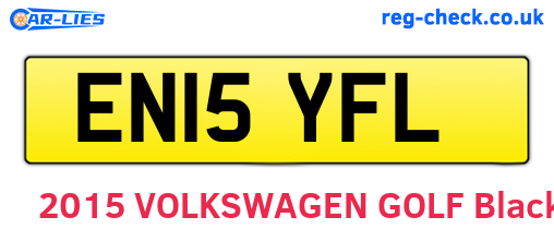 EN15YFL are the vehicle registration plates.
