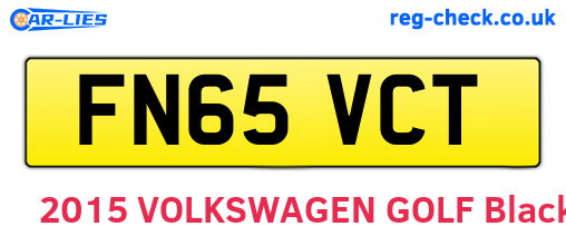 FN65VCT are the vehicle registration plates.