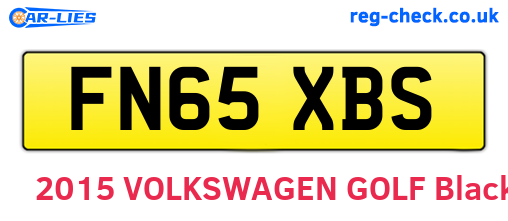 FN65XBS are the vehicle registration plates.