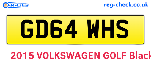 GD64WHS are the vehicle registration plates.