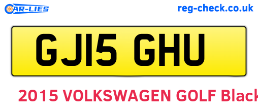 GJ15GHU are the vehicle registration plates.