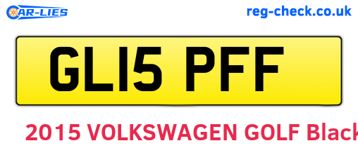 GL15PFF are the vehicle registration plates.