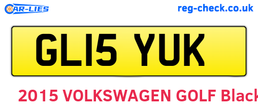 GL15YUK are the vehicle registration plates.
