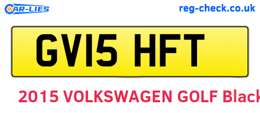 GV15HFT are the vehicle registration plates.