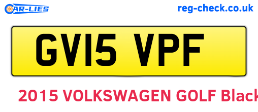 GV15VPF are the vehicle registration plates.