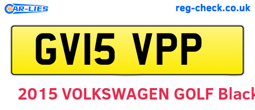 GV15VPP are the vehicle registration plates.