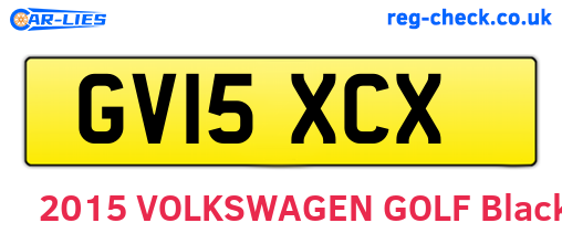 GV15XCX are the vehicle registration plates.