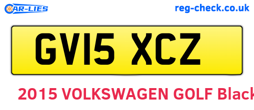 GV15XCZ are the vehicle registration plates.