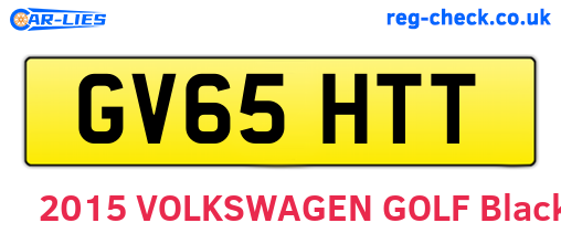 GV65HTT are the vehicle registration plates.