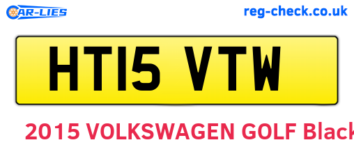 HT15VTW are the vehicle registration plates.