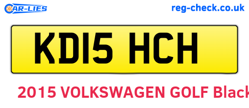 KD15HCH are the vehicle registration plates.