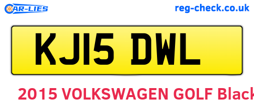 KJ15DWL are the vehicle registration plates.
