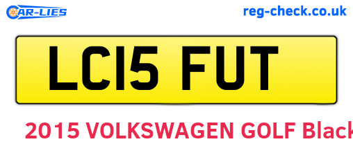 LC15FUT are the vehicle registration plates.