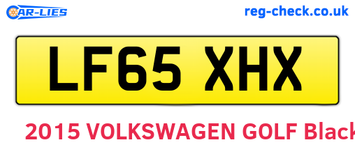 LF65XHX are the vehicle registration plates.
