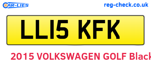 LL15KFK are the vehicle registration plates.