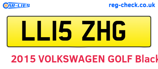 LL15ZHG are the vehicle registration plates.