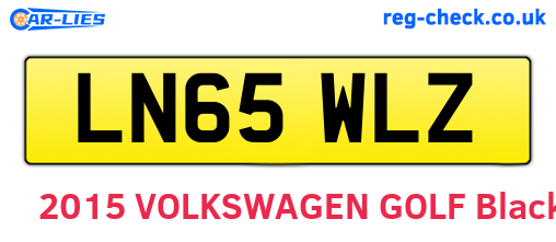 LN65WLZ are the vehicle registration plates.