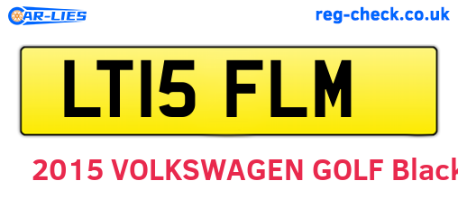 LT15FLM are the vehicle registration plates.