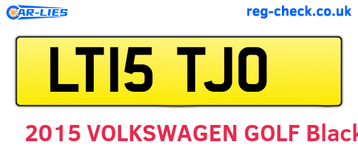 LT15TJO are the vehicle registration plates.