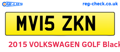 MV15ZKN are the vehicle registration plates.