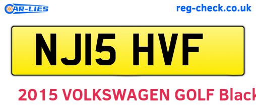 NJ15HVF are the vehicle registration plates.