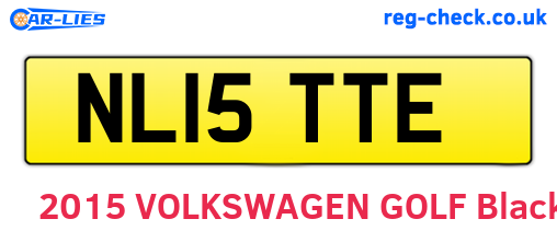 NL15TTE are the vehicle registration plates.