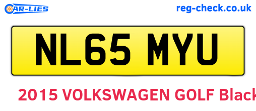 NL65MYU are the vehicle registration plates.